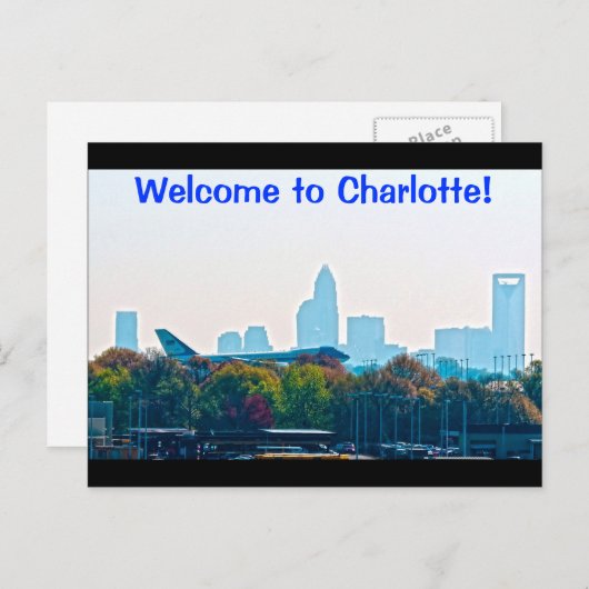 Willkommen in Charlotte! Postkarte (Vorne/Hinten)