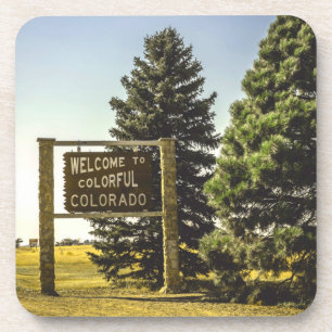 Willkommen in Colorado Getränkeuntersetzer