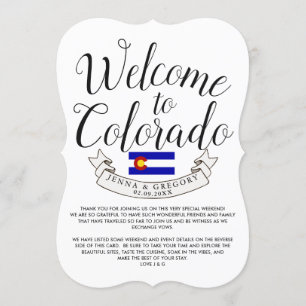 Willkommen in Colorado   HOCHZEIT IN URLAUBSORT Einladung