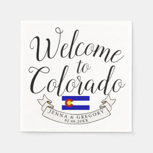 Willkommen in Colorado   HOCHZEIT IN URLAUBSORT Serviette