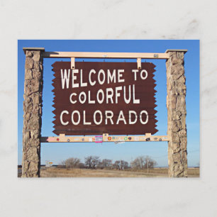 Willkommen in Colorado Postkarte