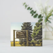 Willkommen in Colorado Postkarte (Stehend Vorderseite)