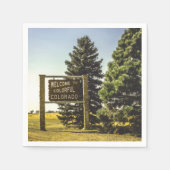 Willkommen in Colorado Serviette (Vorderseite)