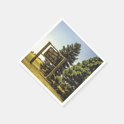 Willkommen in Colorado Serviette (Ecke)