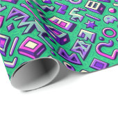 Willkommen in den 90er Jahren Geschenkpapier (Rolleneckpunkt)