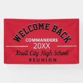 Willkommen in den Schulfarben! Wiedersehen-Banner Banner (Horizontal)