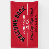 Willkommen in den Schulfarben! Wiedersehen-Banner Banner (Vertikal)