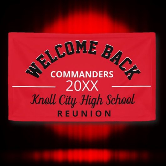 Willkommen in den Schulfarben! Wiedersehen-Banner Banner