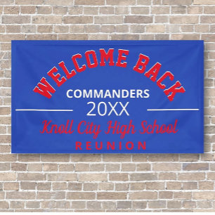 Willkommen in den Schulfarben! Wiedersehen-Banner  Banner