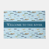 Willkommen in den Segelbooten des Flusses Fußmatte (Vorderseite)