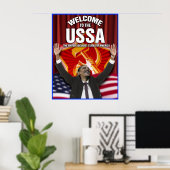 Willkommen in den USA Poster (Heimbüro)