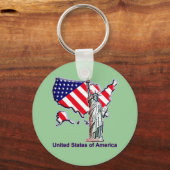 Willkommen in den USA Schlüsselanhänger (Vorderseite)