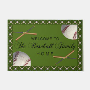 Willkommen in der Baseball Familie Fußmatte