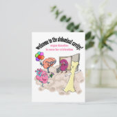 Willkommen in der Bauchhöhle! Postkarte (Stehend Vorderseite)