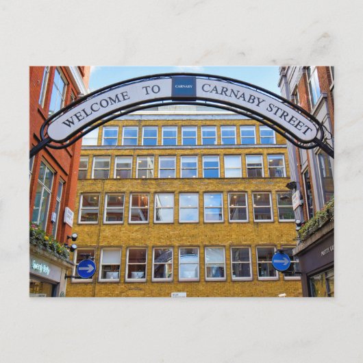 Willkommen in der Carnaby Street - London Postkarte (Vorderseite)