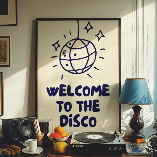 Willkommen in der Diskothek | Wohngestaltung | Pos Poster