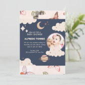 "Willkommen in der Elternschaft: Eine Feier zum Ne Einladung (Stehend Vorderseite)