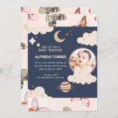 "Willkommen in der Elternschaft: Eine Feier zum Ne Einladung (Vorne/Hinten)