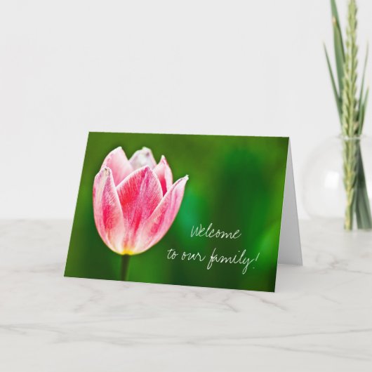 Willkommen in der Familie Karte (Vorderseite)