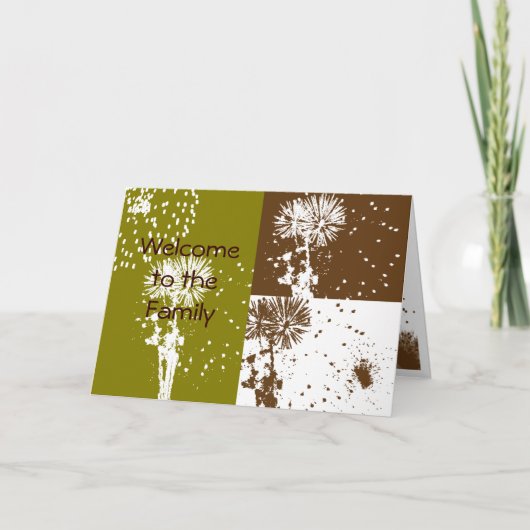 Willkommen in der Familie Karte (Vorderseite)