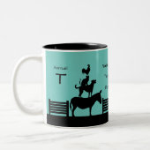 Willkommen in der Funny Farm Tasse (Links)