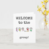 Willkommen in der Gruppe, dem Team, der neuen Mita Karte (Gelbe Blume)