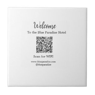 Willkommen in der Hotelrestaurant Villa Scan QR WI Fliese
