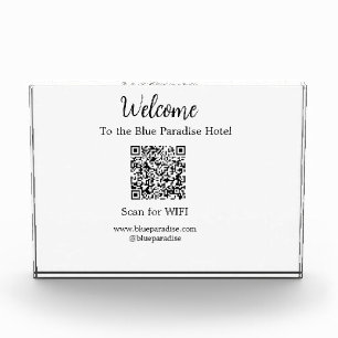Willkommen in der Hotelrestaurant Villa Scan QR WI Fotoblock