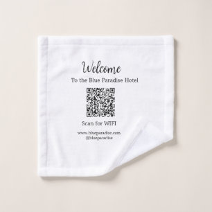 Willkommen in der Hotelrestaurant Villa Scan QR WI Waschlappen