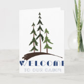 Willkommen in der Hütte Karte (Vorderseite)