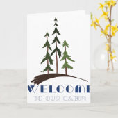 Willkommen in der Hütte Karte (Gelbe Blume)