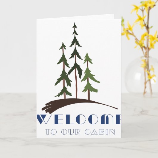 Willkommen in der Hütte Karte (Gelbe Blume)