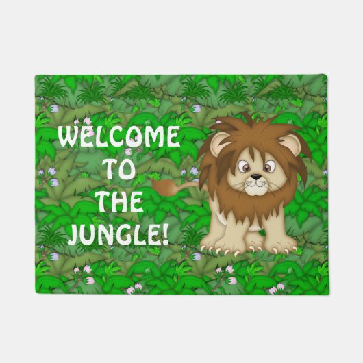 Willkommen in der Jungle Türmatte (Vorderseite)