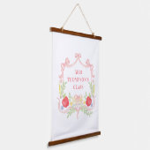 Willkommen in der Klasse | Klassenzimmer Wandteppich Mit Holzrahmen (Gewinkelt)