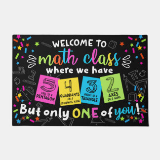 Willkommen in der Klassenzimmer Tür matt, lustige  Fußmatte
