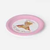 Willkommen in der kleinen Prinzessin Pappteller (Schrägansicht)