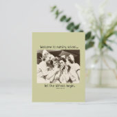 Willkommen in der Krankenschule - Lass der Stressb Postkarte (Stehend Vorderseite)