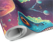 Willkommen in der magischen Welt des Dino Geschenkpapier (Rolleneckpunkt)