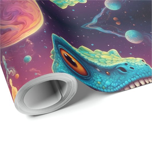 Willkommen in der magischen Welt des Dino Geschenkpapier (Rolleneckpunkt)