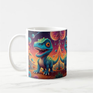 Willkommen in der magischen Welt des Dino Kaffeetasse