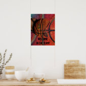 Willkommen in der Mannschaft - Basketballplakat Poster (Küche)