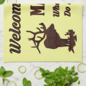 WILLKOMMEN IN DER MENSCHENHÖHLE GESCHIRRTUCH (Gefaltet)