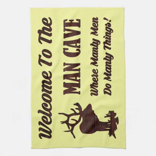 WILLKOMMEN IN DER MENSCHENHÖHLE GESCHIRRTUCH (Vertikal)