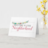 **WILLKOMMEN IN DER NACHBARSCHAFT** KARTE (Gelbe Blume)