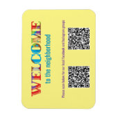 WILLKOMMEN in der Nachbarschaft Magnet (Vertikal)