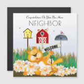 Willkommen in der Nachbarschaft Magnetkarte (Vorne/Hinten)