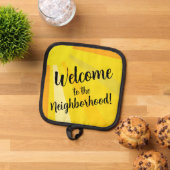 Willkommen in der Nachbarschaft mit Sun Rays Topflappen (Oben Unten)