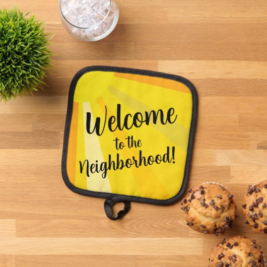 Willkommen in der Nachbarschaft mit Sun Rays Topflappen (Oben Unten)