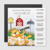 Willkommen in der Nachbarschaft | Neues Zuhause-Ve Magnetkarte (Vorne/Hinten)