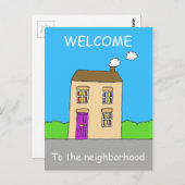 Willkommen in der Nachbarschaft Postkarte (Vorne/Hinten)